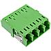 Accoppiatore in fibra ottica, quad LC /LC, monomodale, verde, ceramica - Foto miniatura 3