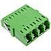 Accoppiatore in fibra ottica, quad LC /LC, monomodale, verde, ceramica - Foto miniatura 1