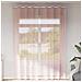 Tende In Voile Con Occhielli 2 Pz Rosa Chiaro 140x260 Cm - Foto miniatura 1