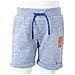 Pantaloncini per Bambini con Coulisse Blu Mélange 104 - Foto miniatura 8