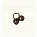 Elegante Campanella Per Animali Domestici In Bronzo Anticato Per Collari E Borse - Foto miniatura 3