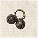 Elegante Campanella Per Animali Domestici In Bronzo Anticato Per Collari E Borse - Foto miniatura 4