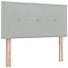 Letto a Box Spring con Materasso e LED Grigio Chiaro 120x190 cm Velluto - Foto miniatura 7