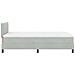 Letto a Box Spring con Materasso e LED Grigio Chiaro 120x190 cm Velluto - Foto miniatura 9