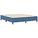 Letto Box Spring Blu Super King Tessuto Corduroy - Foto miniatura 3