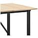 Tavolo da Pranzo Telaio a O 180x90x75 cm Legno Pino e Acciaio - Foto miniatura 7
