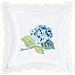 Set Di 2 Copricuscini 40x40 Cm Ricamo Di Fiori D'ortensia - Foto miniatura 1