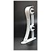 Supporti Per Tende Doppi In Metallo Decorativi Bianchi 18-22 Mm, Set Da 6 - Foto miniatura 4