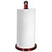 Portarotolo Da Cucina Con Effetto Metallizzato E Base Pesante Stabile, Rosso - Foto miniatura 1