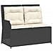 Set Salotto da Giardino con Cuscini 7pz Nero Polyrattan - Foto miniatura 3