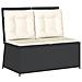 Set Salotto da Giardino con Cuscini 7pz Nero Polyrattan - Foto miniatura 5