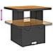 Set Salotto da Giardino con Cuscini 7pz Nero Polyrattan - Foto miniatura 9