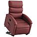 Poltrona Alzapersona Reclinabile Rosso Vino in Similpelle - Foto miniatura 3