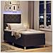 Letto a molle con materasso Marrone scuro 90 x 190 cm Tessuto - Foto miniatura 6