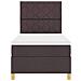 Letto a molle con materasso Marrone scuro 90 x 190 cm Tessuto - Foto miniatura 9
