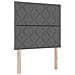 Letto a molle con materasso Grigio scuro 90 x 190 cm Tessuto - Foto miniatura 1