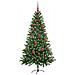 Albero di Natale con 150 LED con supporto Verde 150 cm PE - Foto miniatura 3