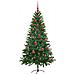 Albero di Natale con 150 LED con supporto Verde 150 cm PE - Foto miniatura 4