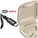 Auricolari Sport Bluetooth Cuffie Aperte A Conduzione Aerea Certificati Ip54, Beige - Foto miniatura 3