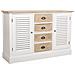Credenza In Legno Bianco 124x40x80h - Foto miniatura 1