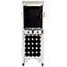 Mobile Portabottiglie Vino In Legno Bianco 55x45x170h - Foto miniatura 3