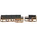 Set di divani da esterno con cuscino 7 pcs Naturale e Antracite - Foto miniatura 1