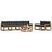 Set di divani da esterno con cuscino 7 pcs Naturale e Antracite - Foto miniatura 3