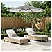 Ombrello da giardino 230 x 230 cm Poliestere Rettangolare - Foto miniatura 4