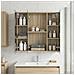 Mobiletto per specchio da bagno Rovere Sonoma 70 x 14,5 x 70 cm - Foto miniatura 2
