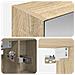 Mobiletto per specchio da bagno Rovere Sonoma 70 x 14,5 x 70 cm - Foto miniatura 9