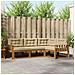 Set di divani da esterno con cuscino 4 pcs Naturale e Beige - Foto miniatura 2