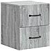 Mobiletto da notte a muro 2 pcs Grigio Sonoma 34,5 x 33 x 40 cm - Foto miniatura 3