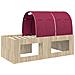 Letto alto per bambini con scrivania 3 pz Rovere Sonoma e Rosso - Foto miniatura 8