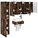 Set di mobili per il bagno 5 pcs Rovere Fumo - Foto miniatura 2