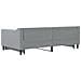 Divano Letto con Letto Estraibile Grigio Chiaro 100x190 Tessuto - Foto miniatura 5