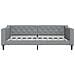 Divano Letto con Letto Estraibile Grigio Chiaro 100x190 Tessuto - Foto miniatura 7