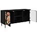 Mobile TV BORNE 102 x 33 x 51 cm Rovere Nero - Foto miniatura 3