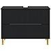 Armadio per Lavabo da Bagno ARNHEM Nero 82 x 41 x 59 cm - Foto miniatura 4