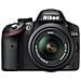 D3200 Nero Kit 18-55 VR + 55-200 VR + SD Lexar 8 GB Sensore CMOS Risoluzione 24,2 Mpx Display 3" Filmati Full HD - Foto miniatura 3