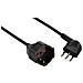 46107 Prolunga 3 Mt Spina 16a E Presa Schuko, Nero - Sezione Cavo 3g1,5 Mm² - Foto miniatura 1