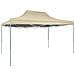Gazebo Professionale Pieghevole 3x4m Acciaio Crema - Foto miniatura 1