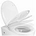 Copriwater Sedile Bianco Universale In Polipropilene Soft Closing - Foto miniatura 2