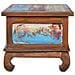 Tavolino Da Caff 80x50x40 Cm In Legno Massello Di Teak - Foto miniatura 4