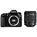 Kit Fotocamera Digitale Compatta EOS 80D Nero Sensore CMOS 24.2Mpx Full HD + Obiettivo EF-S 18-55mm f / 3.5-5.6 IS STM - Foto miniatura 1