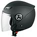 Casco Jet Visiera Scooter Moto Quad Omologato Ece 22 05 Nero Satinato M - Foto miniatura 5