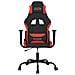 Sedia Da Gaming Nero E Rosso In Tessuto - Foto miniatura 3
