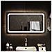 Specchio Da Bagno Con Luci Led 90x50 Cm - Foto miniatura 1