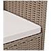 Sedie Da Giardino Con Cuscini 4 Pz In Polyrattan Beige - Foto miniatura 2