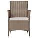 Sedie Da Giardino Con Cuscini 4 Pz In Polyrattan Beige - Foto miniatura 6