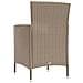 Sedie Da Giardino Con Cuscini 4 Pz In Polyrattan Beige - Foto miniatura 7